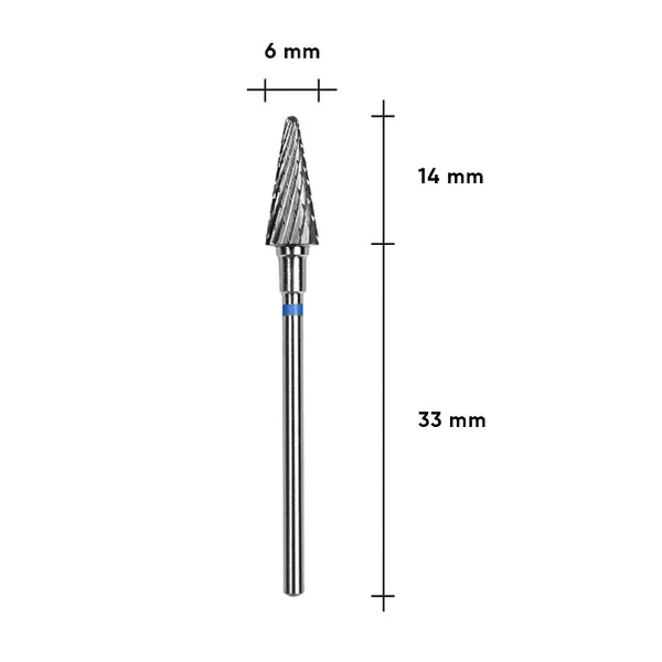 Carbide milling cutter Cone STALEKS 6 mm blue FT71B060/14