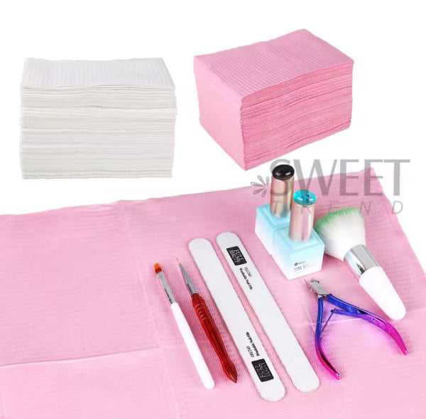 20pcs WaterProof Disposable Table Mat Pink