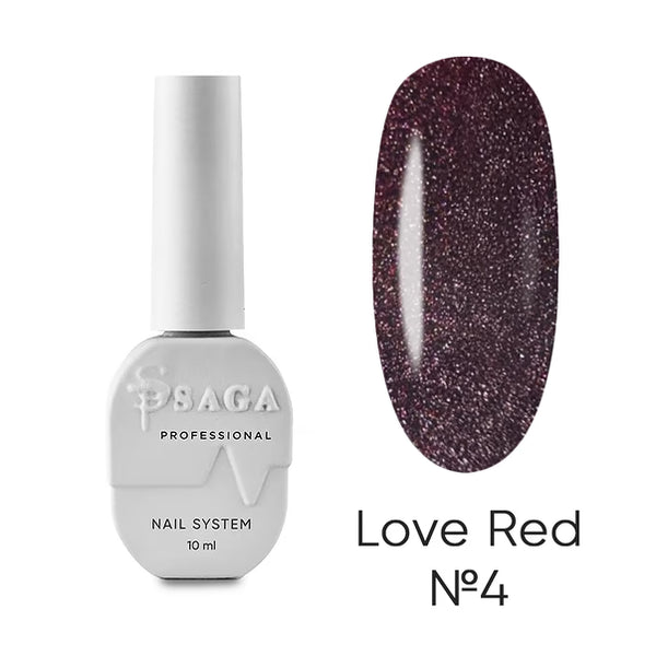 Saga Professional gel polish Love Red 04 10ml