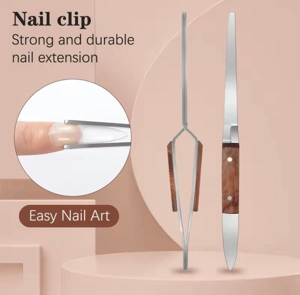 Nail Pinching Tweezers – Gel Extension Shaping Tool