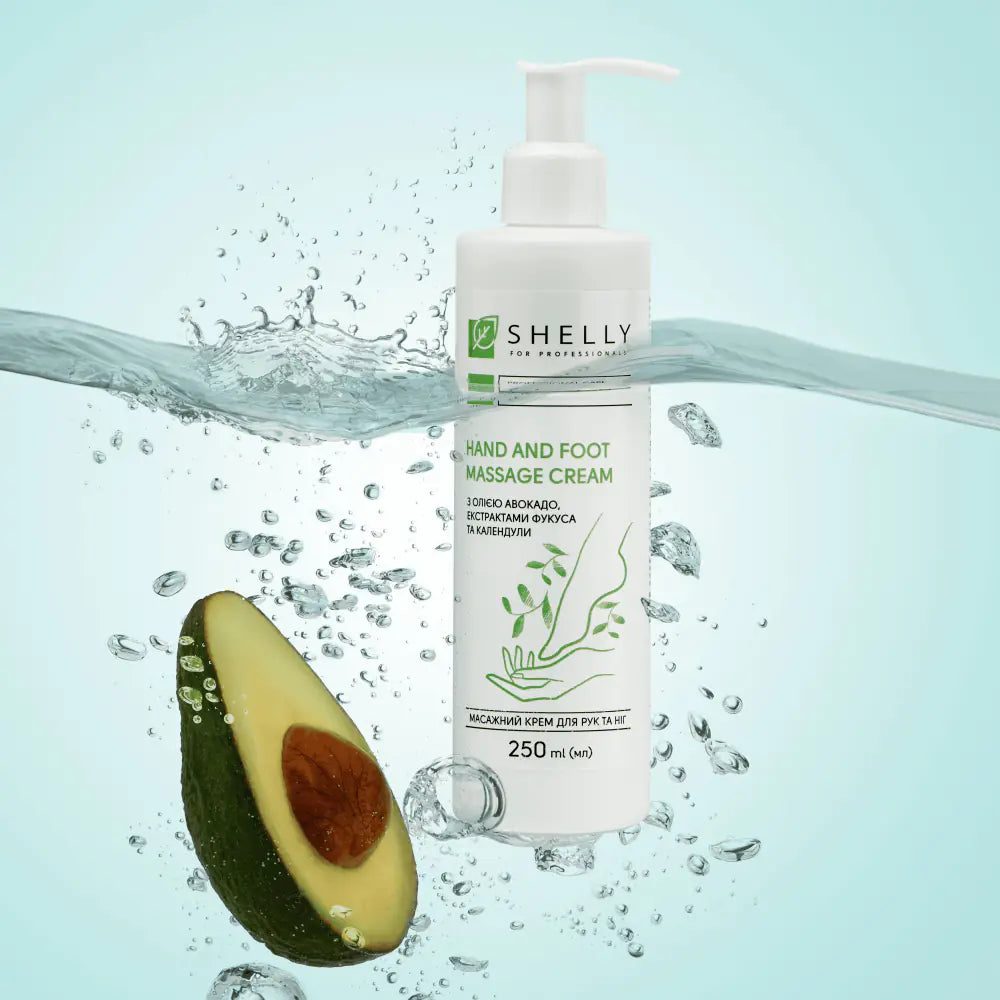 Massage cream for hands and feet with avocado oil, fucus and calendula extracts Shelly 250 ML
