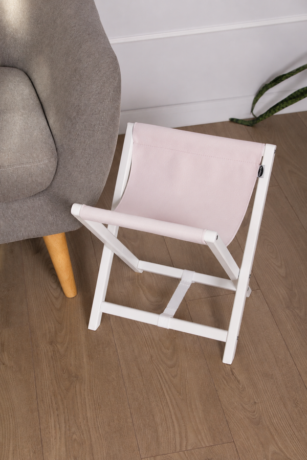 AIR MAX Bag stand(pastel pink eco-leather on white legs)