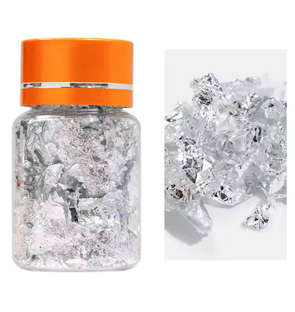 1Box Silver Foil Paper For Nail Designs