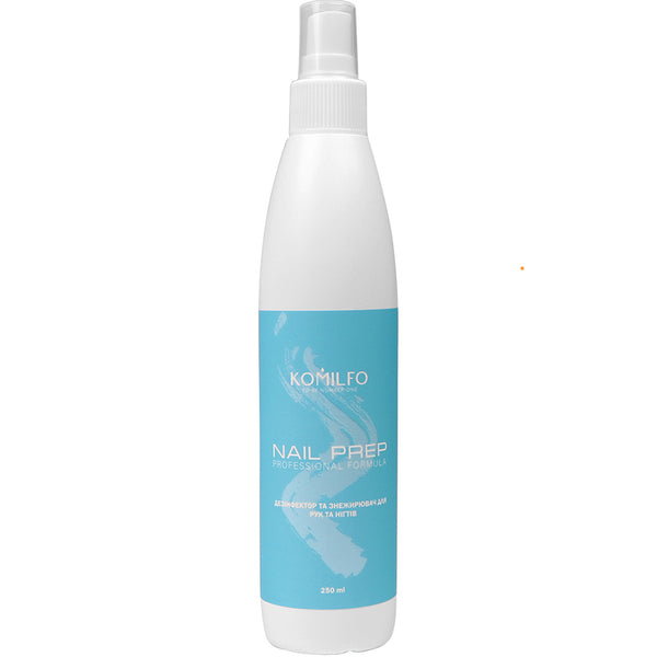 KOMILFO NAIL PREP – DISINFECTANT AND DEGREASER FOR NAILS, 250 ML 121016