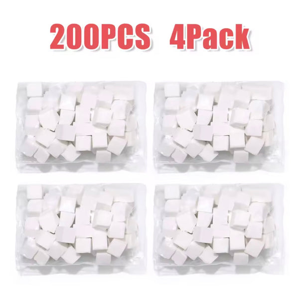 Replacement Nail Art Ombre Sponges – 200 Mini Sponge Cubes, 4-Pack