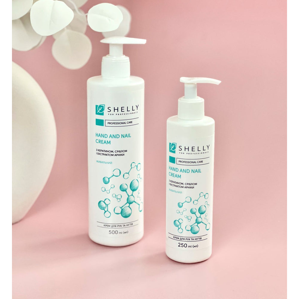 HAND AND NAIL CREAM WITH KERATIN, SILVER AND ARNICA EXTRACT SHELLY