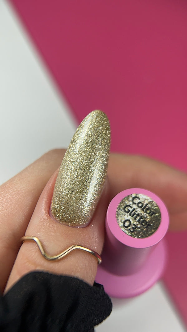 ELITE EMBRACE Professional Color Gel 03 with Glitter 10ml ECGG0310