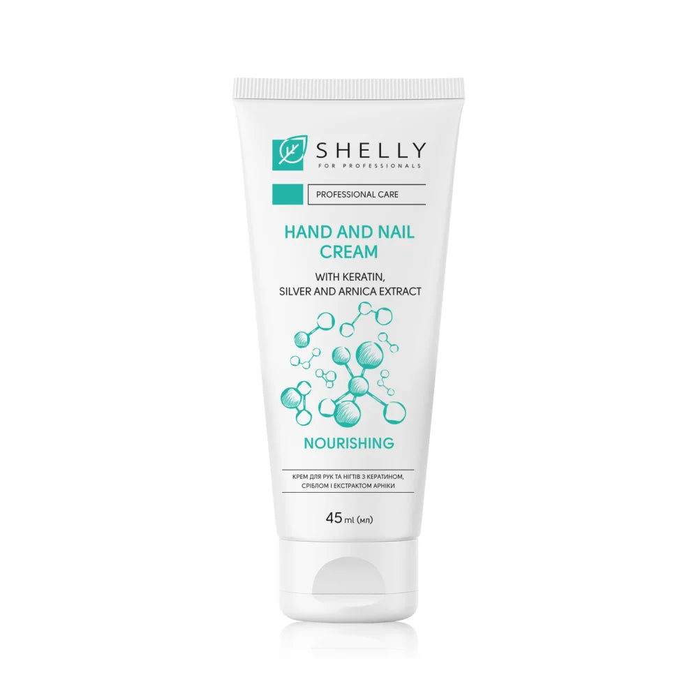 HAND AND NAIL CREAM WITH KERATIN, SILVER AND ARNICA EXTRACT SHELLY