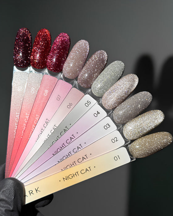Dark gel polish Night Cat 10, 6 ml