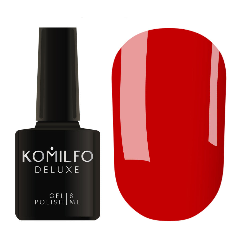 Gel Polish Komilfo Deluxe Series D082 (classic red, enamel), 8 ml