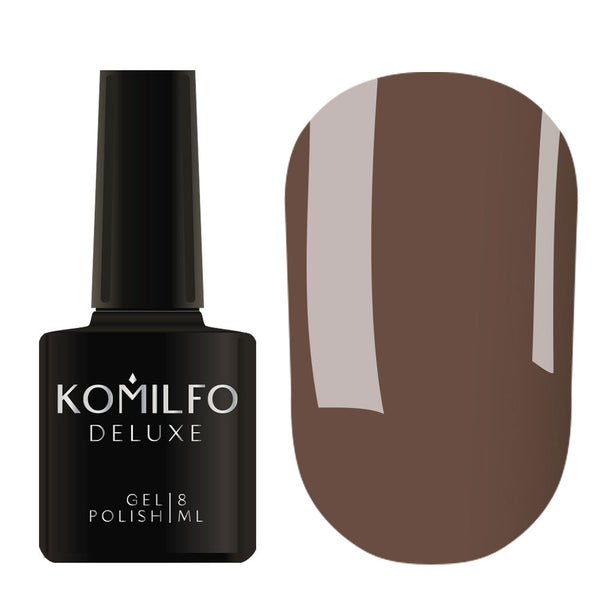 KOMILFO GEL POLISH DELUXE SERIES D234 (BROWN-GRAY, ENAMEL), 8 ML 111234