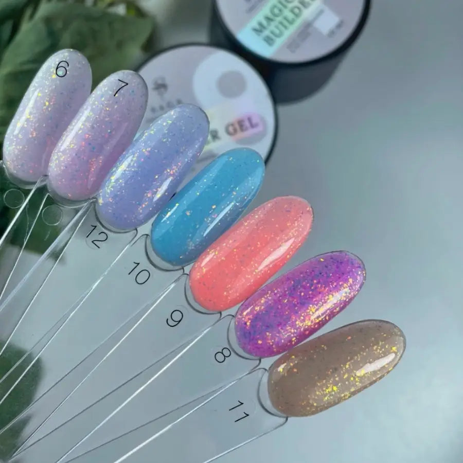 GEL FOR EXTENSIONS SAGA BUILDER GEL MAGIC №7, 15 ML