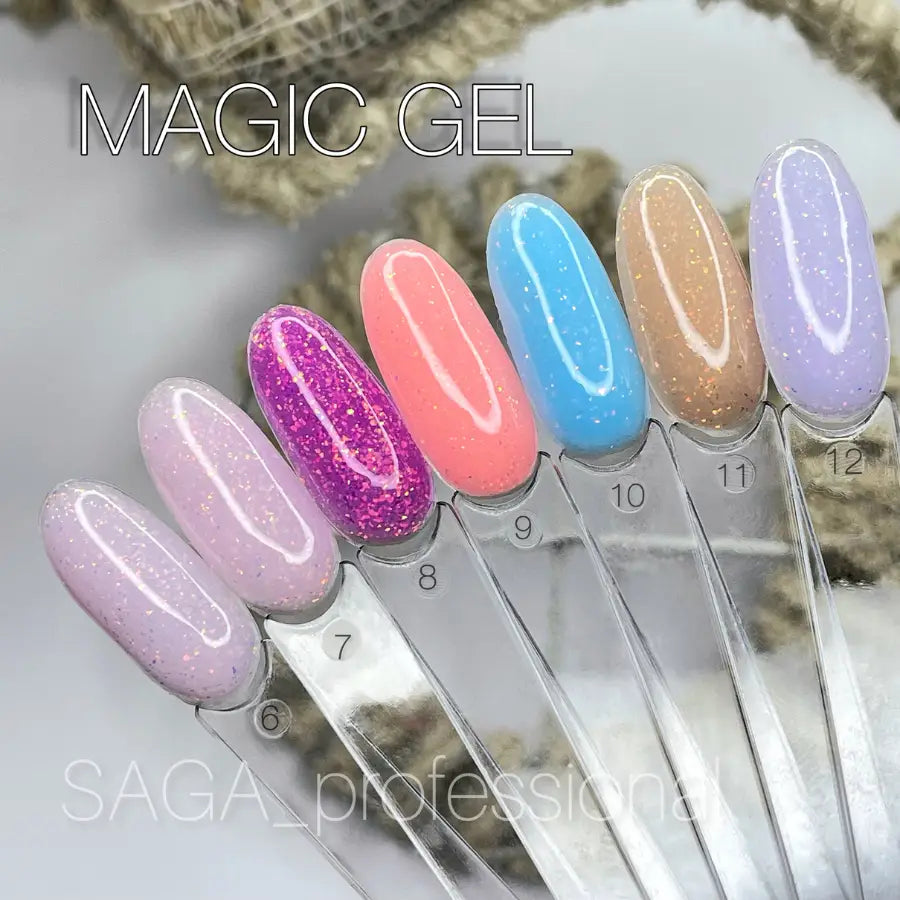 GEL FOR EXTENSIONS SAGA BUILDER GEL MAGIC №7, 15 ML