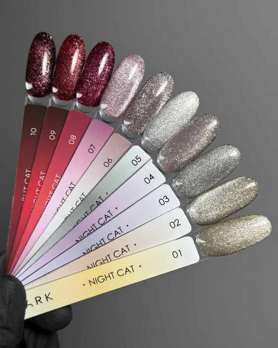 Dark gel polish Night Cat 09, 6 ml
