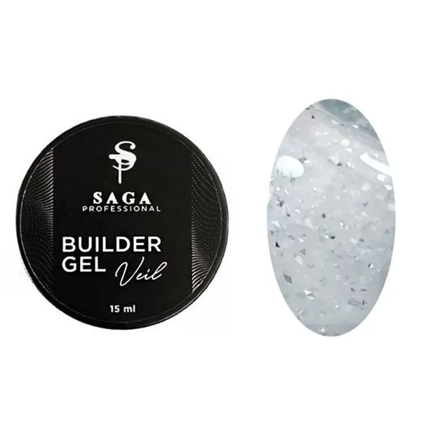 SAGA Professional Builder Gel Veil 21 15 мл BGV21-15