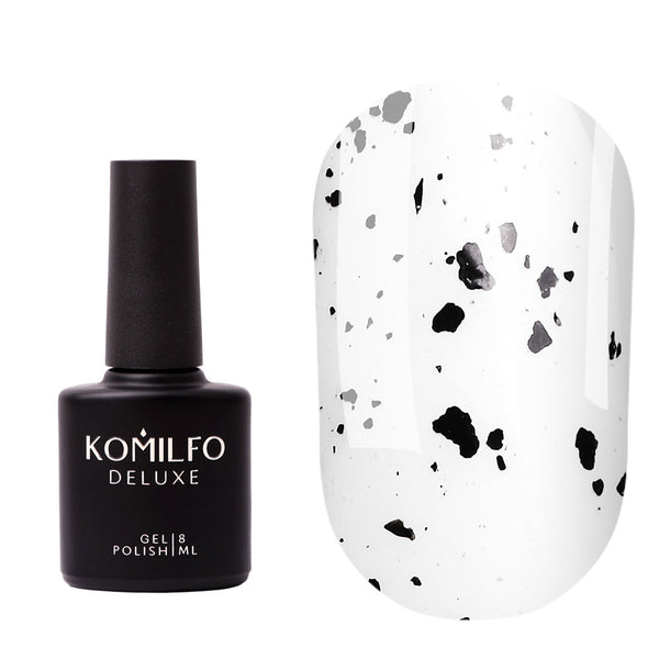 KOMILFO NO WIPE SPOTTY TOP – ТОП БЕЗ ЛИПКОГО СЛОЯ С РВАННЫМИ КРОШКАМИ, 8 МЛ 183111