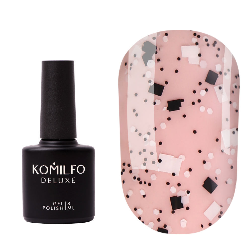 KOMILFO NO WIPE TOP STONE – TOP WITHOUT A SL WITH BLACK AND WHITE ELEMENTS, 8 ML 190111