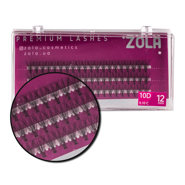 Вії Zola Bunches 10D, 12 мм 05334