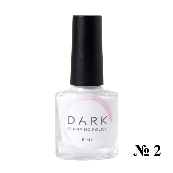 DARK STAMPING POLISH WHITE STICKY №02, 10 ml