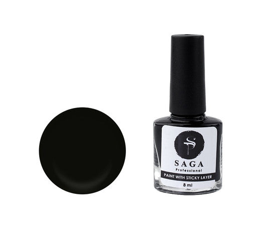 Saga Professional Stamping Paint 1 8 ml, black SLK01