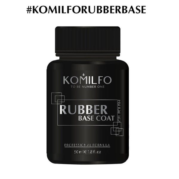 KOMILFO RUBBER BASE - RUBBER BASE FOR GEL POLISH, 50 ML (BARREL)