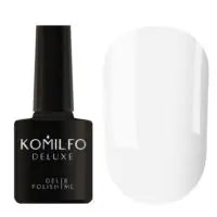 ГЕЛЬ-ЛАК KOMILFO DELUXE SERIES D002 (БЕЛЫЙ ФАРФОР, ЭМАЛЬ), 8 МЛ