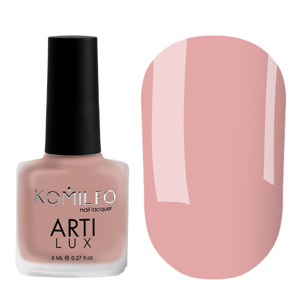 KOMILFO ARTILUX 009 NAIL REGULAR POLISH (NOT A GEL)(PINK-SALMON, ENAMEL), 8 ML 222009