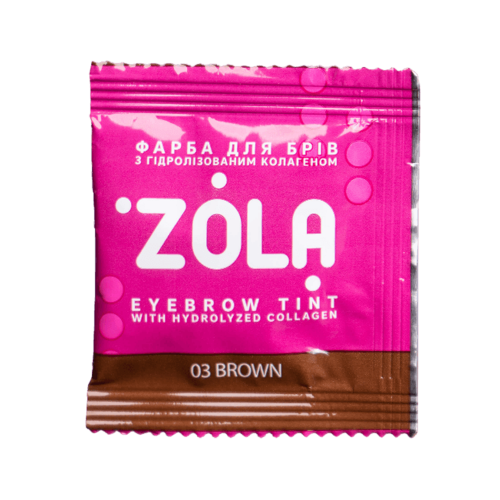 ZOLA EYEBROW TINT WITH COLLAGEN 03 BROWN 5ML 05314