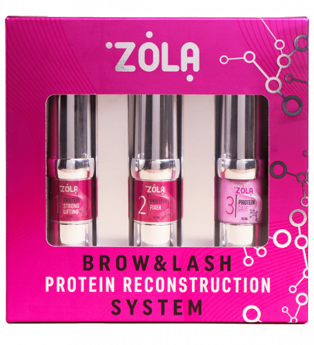 ZOLA LAMINATING SET NEW BROW&amp;LASH PROTEIN RECONSTRUCTION SYSTEM 3x10 мл 05173