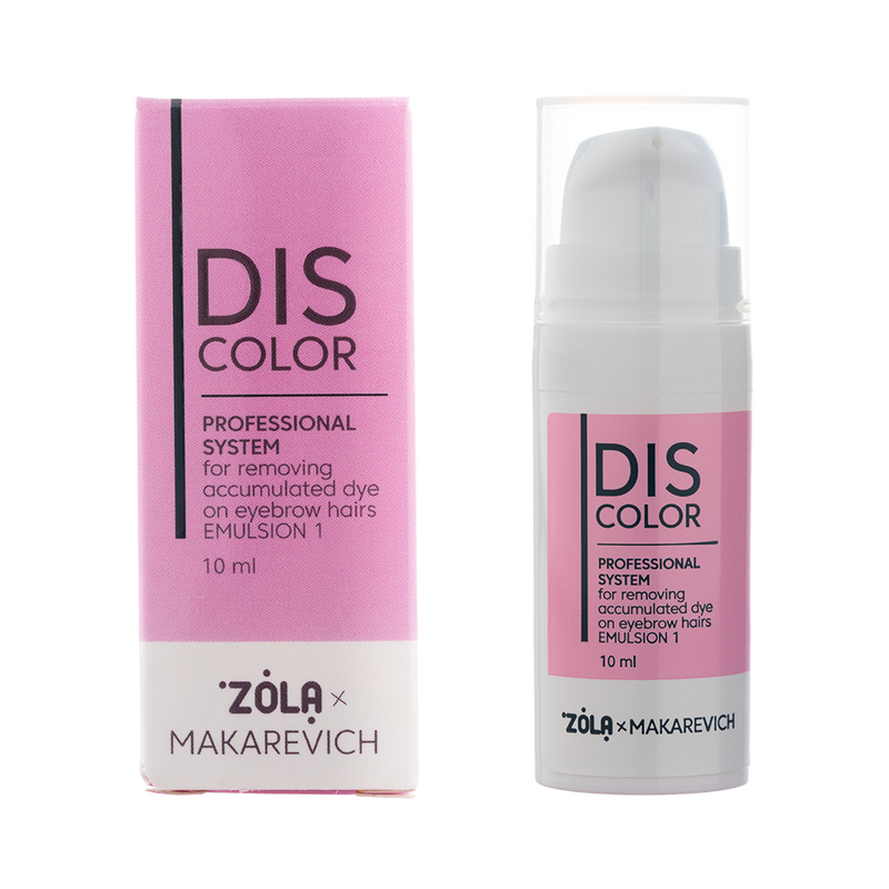 ZOLA x Makarevich DISCOLOR Emulsion 1 Professional system for removing accumulated dye from eyebrow hairs 05658