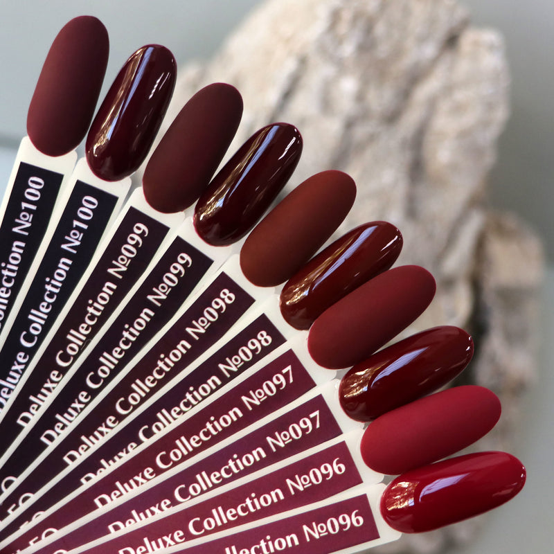 KOMILFO GEL POLISH DELUXE SERIES D098 (SLIGHTLY BURGUNDY BROWN, ENAMEL), 8 ML