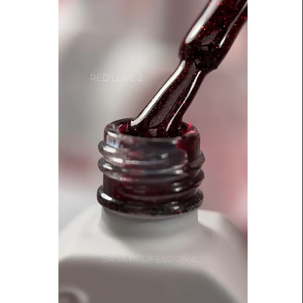 Saga Professional gel polish Love Red 02 10ml