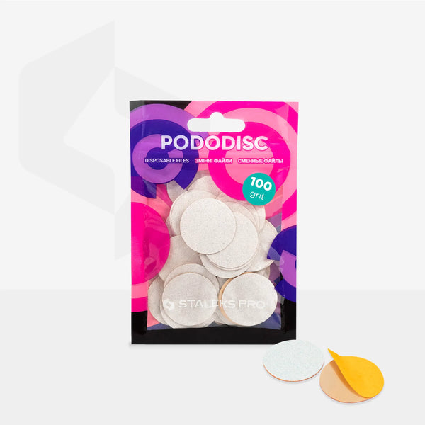 STALEKS PRO L WHITE REFILL PADS ДЛЯ ПЕДИКЮРНОГО ДИСКА PODODISC 50 ШТ PDF-25-100w