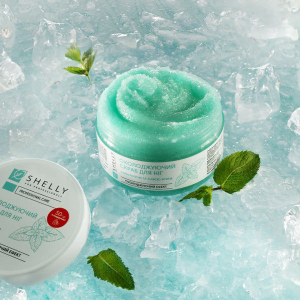 Cooling foot scrub with menthol and mint oil Shelly 200g