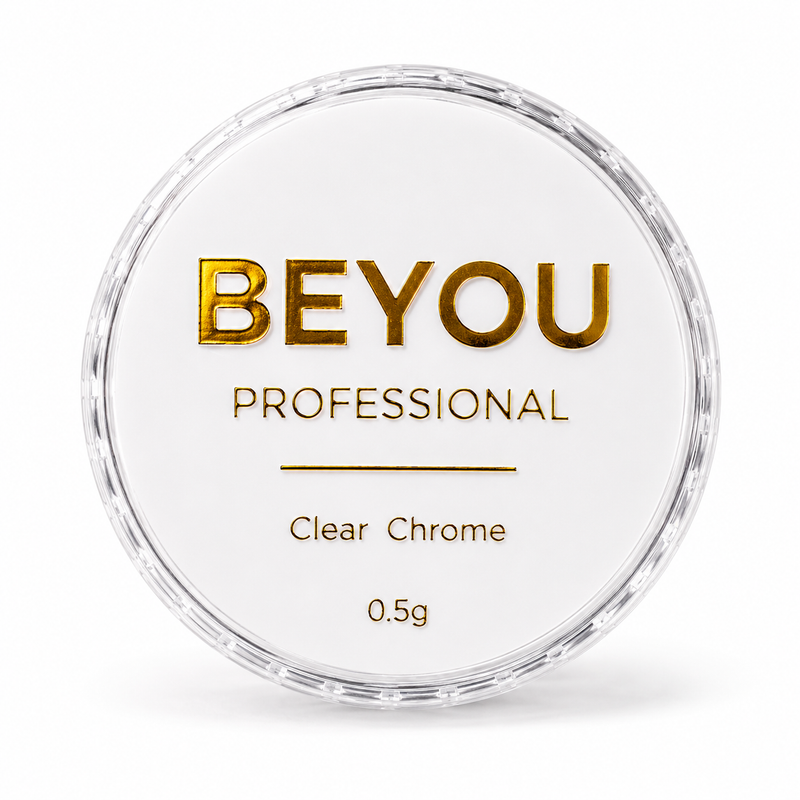 BEYOU PROFESSIONAL Clear Chrome Nail Powder (0.5g)