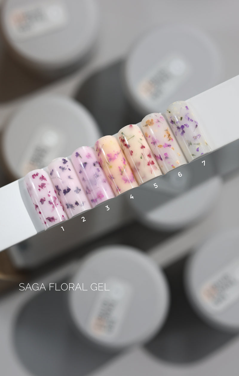 Saga Set Liquid Floral Gel Set 5pcs x15 ML #01,02,03,05,06
