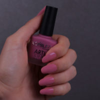 KOMILFO ARTILUX 015 NAIL REGULAR POLISH(NOT A GEL)(PLUM WITH SHIMMER), 8 ML 222015