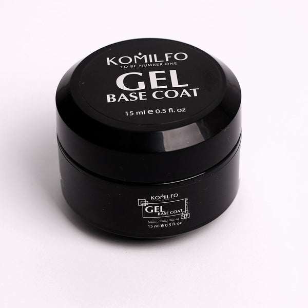 KOMILFO GEL BASE COAT - КОНСИЛЕР БАЗА ДЛЯ ГЕЛЬ-ЛАКА, 15 МЛ (ГЕЛЕВАЯ БАНКА) Артикул: 551501