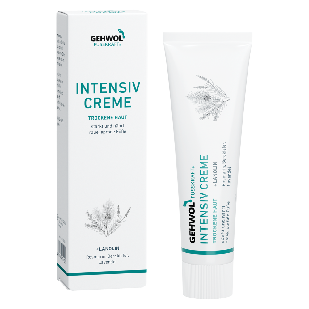 GEHWOL FUSSKRAFT Intensive Cream leaves the feet noticeably softer and smoother 75ml