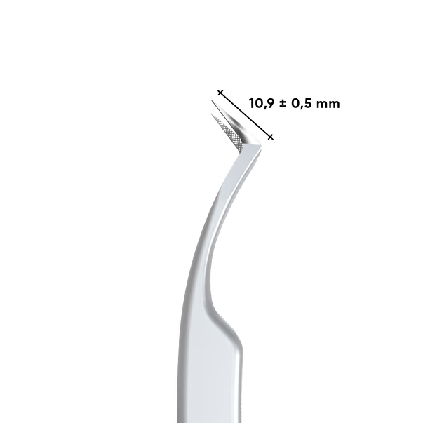 Professional tweezers for eyelashes STALEKS EXPERT 45 TYPE 2 TE-45/2 L-40
