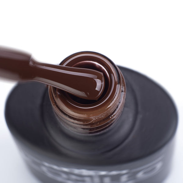 KOMILFO GEL POLISH DELUXE SERIES D216 (DARK BROWN, ENAMEL), 8 ML 111216