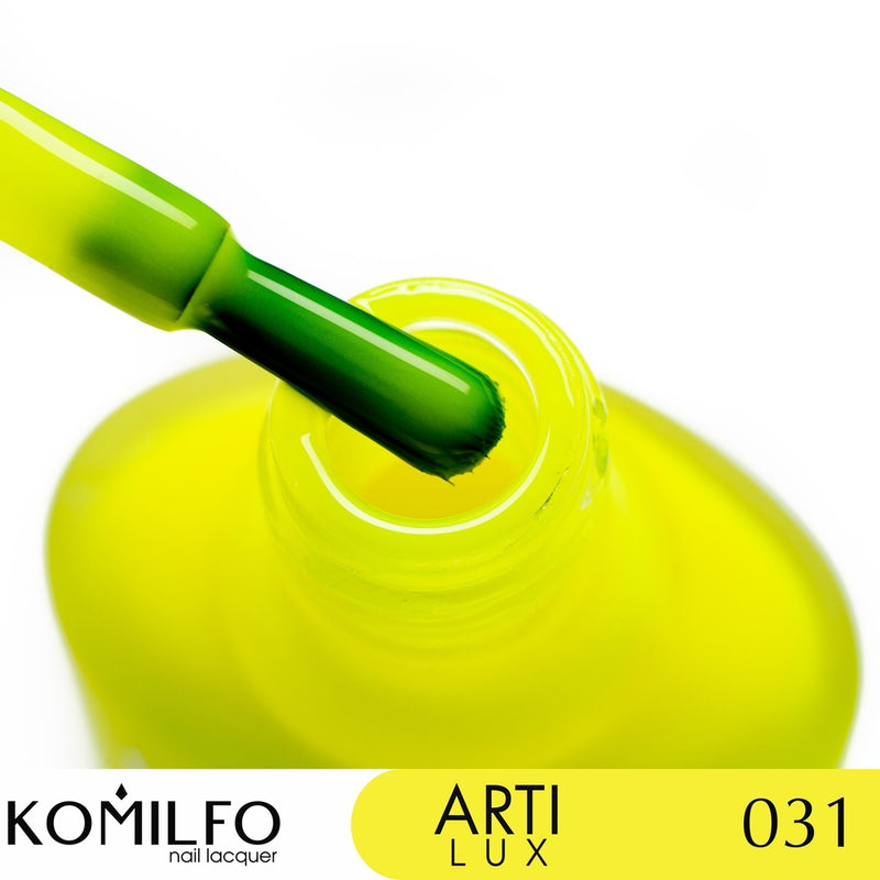 KOMILFO ARTILUX 031 ЛАК ДЛЯ НОГТЕЙ ОБЫЧНЫЙ(НЕ ГЕЛЬ)(ЯРКИЙ ЛИМОН, НЕОН), 8 МЛ 222031