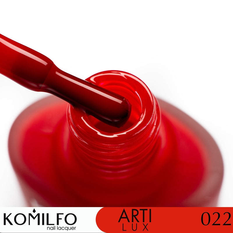 KOMILFO ARTILUX 022 ЛАК ДЛЯ НОГТЕЙ ОБЫЧНЫЙ(НЕ ГЕЛЬ)(КЛАССИЧЕСКИЙ КРАСНЫЙ, ЭМАЛЬ), 8 МЛ 222022