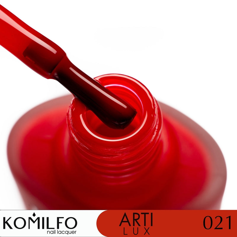 KOMILFO ARTILUX 021 ЛАК ДЛЯ НОГТЕЙ ОБЫЧНЫЙ(НЕ ГЕЛЬ)(ТЕМНО-КРАСНЫЙ, ЭМАЛЬ), 8 МЛ 222021