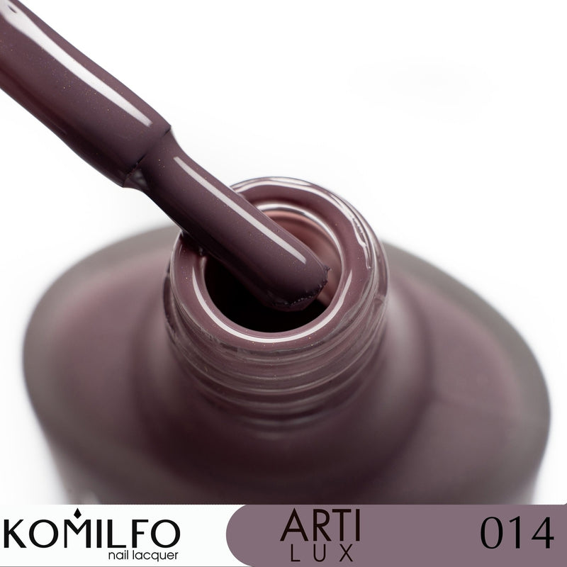 KOMILFO ARTILUX 014 ЛАК ДЛЯ НОГТЕЙ ОБЫЧНЫЙ(НЕ ГЕЛЬ)(СЕРО-ФИОЛЕТОВЫЙ), 8 МЛ 222014
