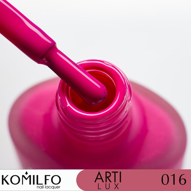 KOMILFO ARTILUX 016 ЗВИЧАЙНИЙ ЛАК ДЛЯ НІГТІВ (НЕ ГЕЛЬ) (ФУКСІЯ, ЕМАЛЬ), 8 МЛ 222016
