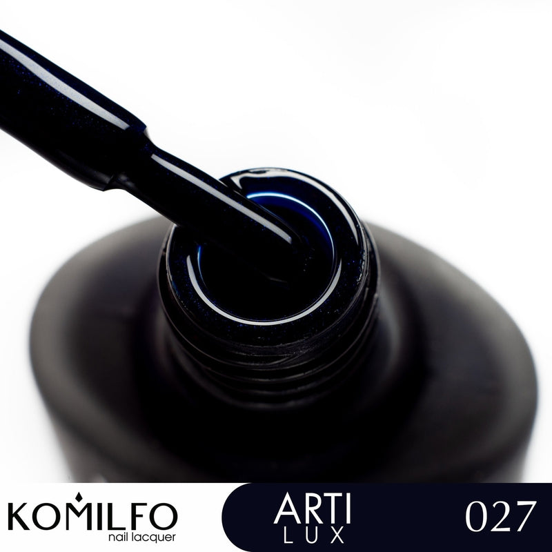 KOMILFO ARTILUX 027 ЗВИЧАЙНИЙ ЛАК ДЛЯ НІГТІВ (НЕ ГЕЛЬ) (СИНІЙ, З ШІММЕРОМ), 8 МЛ 222027