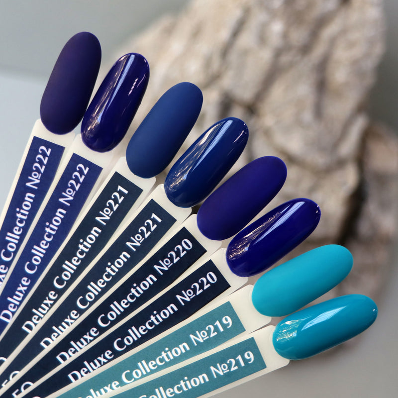 KOMILFO GEL POLISH DELUXE SERIES D222 (VIOLET-BLUE, ENAMEL), 8 ML