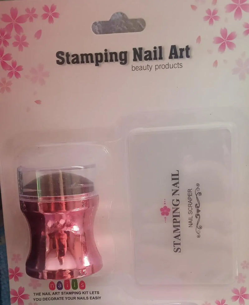 Штамп і скребок для стемпінга Stamping Nail Art XY-1660 RED