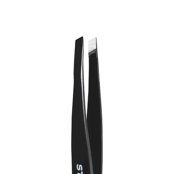 Eyebrow tweezers Staleks Pro Expert 11 Type 4r, red TE-11/4b